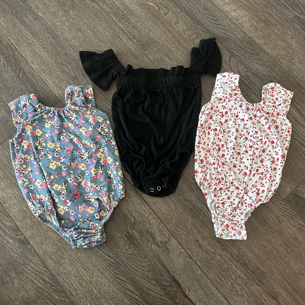12-18 months Bailey's Blossoms leotard bundle